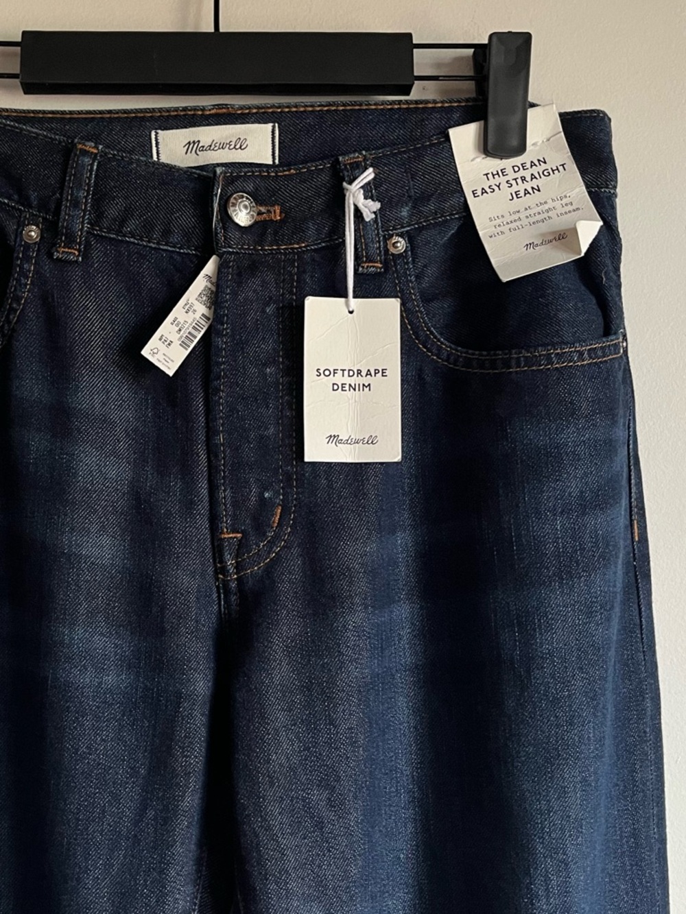 NWT Dean Easy Straight Jeans in Softdrape Size 26 Foundry Dark Wash $158 NX997 - Picture 4 of 15